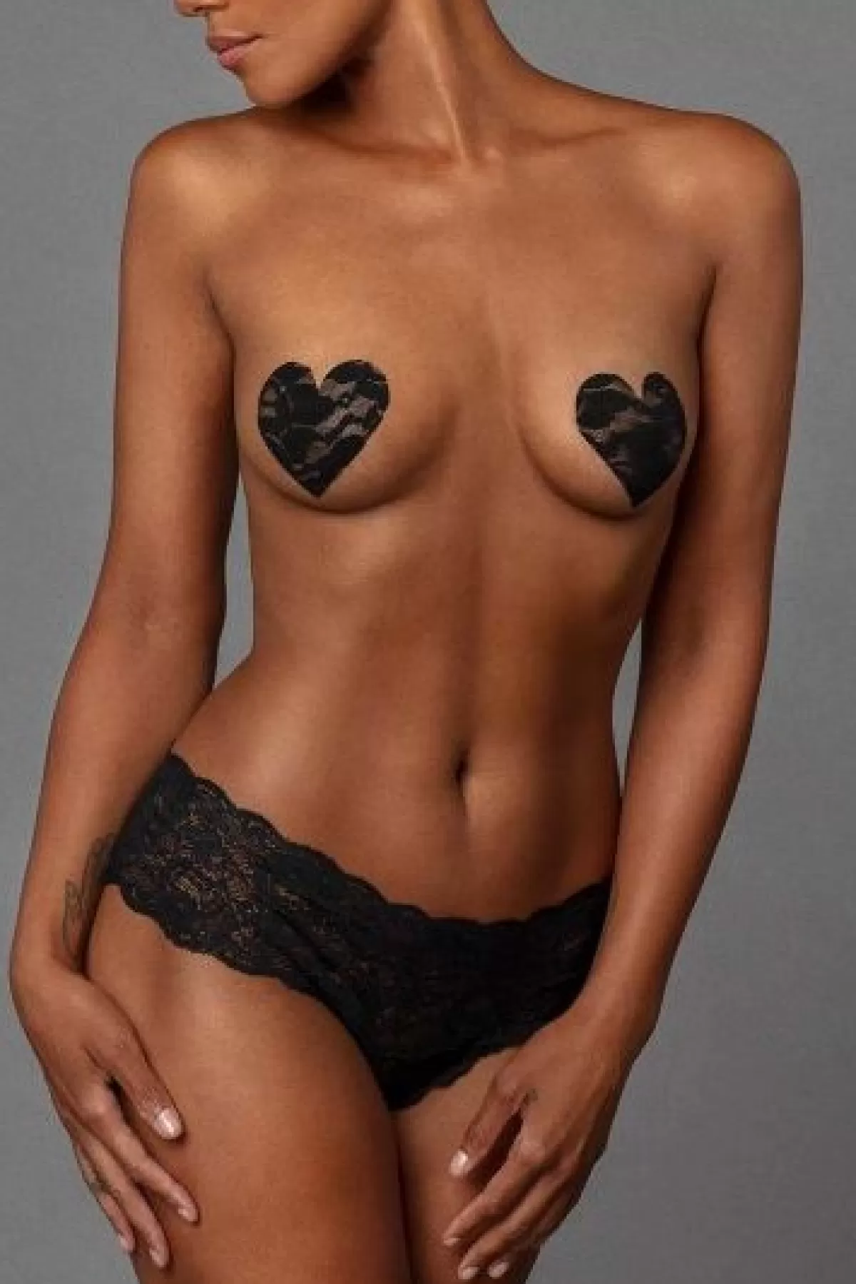 Clearance Sally's Toy Bristols Six Heart Nippies Basics - Black