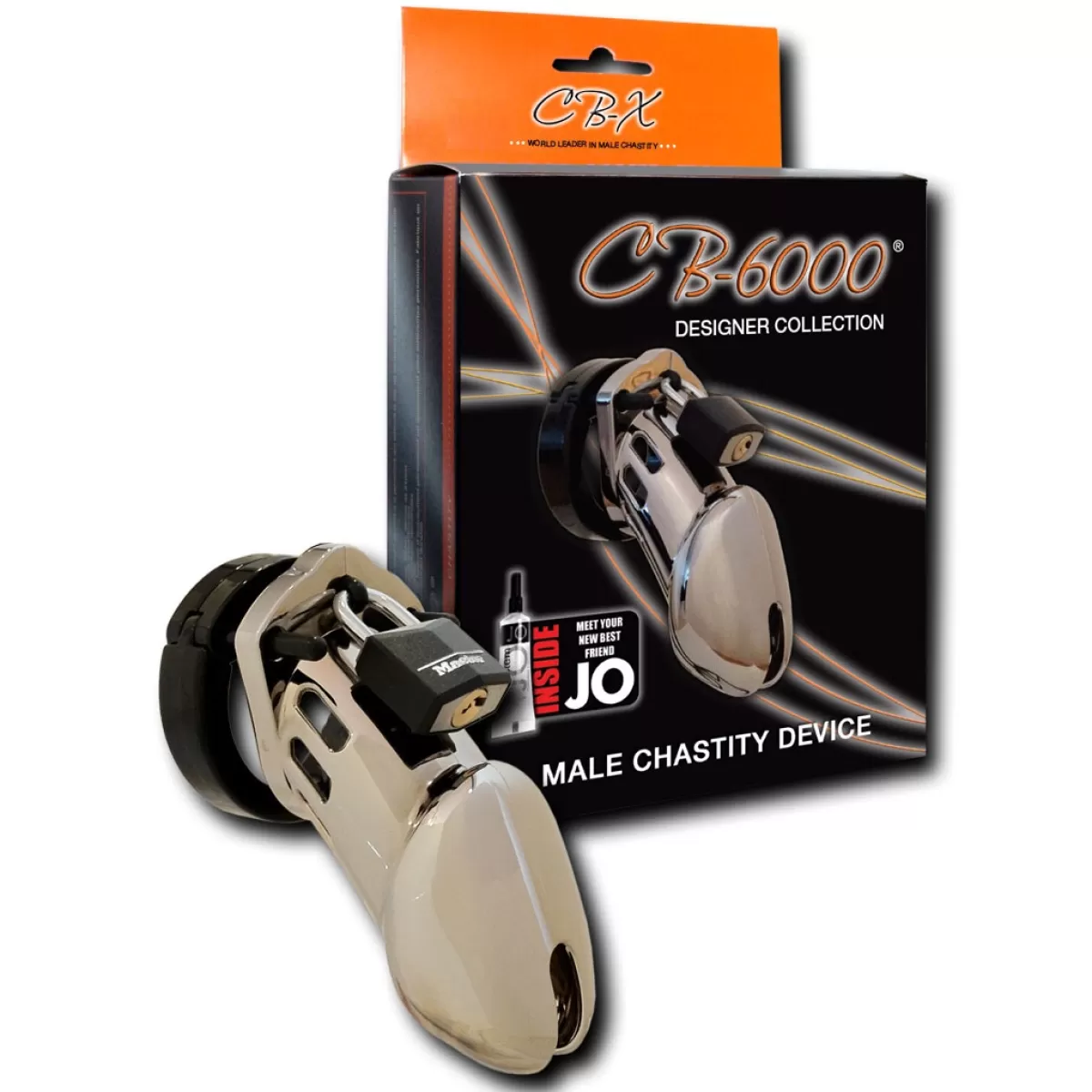 Hot Sally's Toy CB-X CB-6000 Male Chastity Cage Chrome Finish