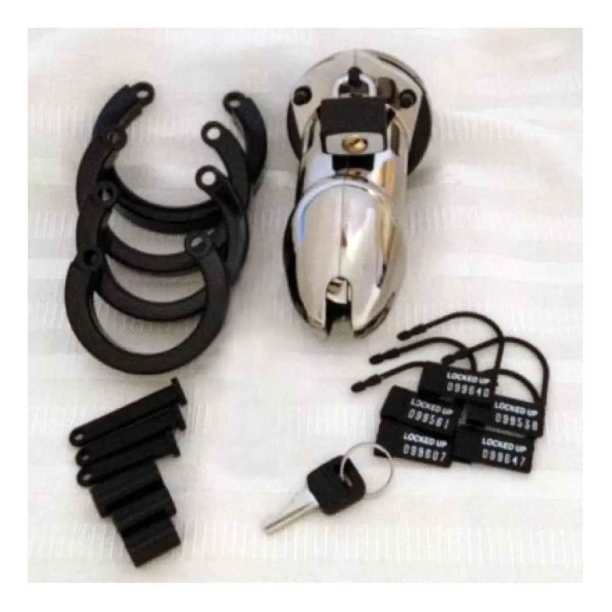 Hot Sally's Toy CB-X CB-6000 Male Chastity Cage Chrome Finish