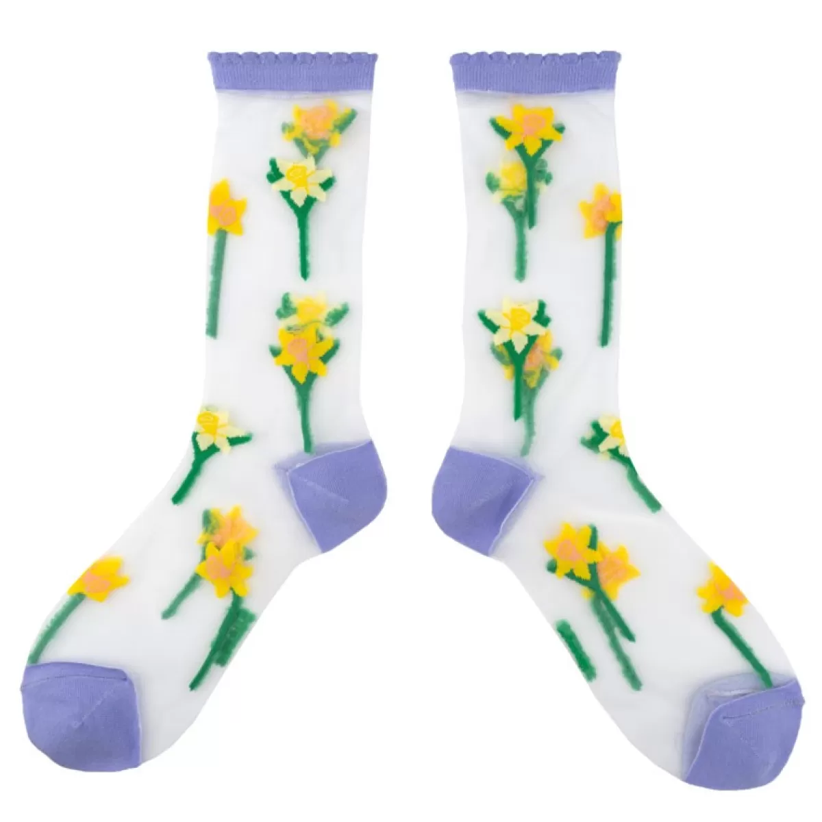 Best Sale Sally's Toy Daffodil Sheer Socks (Pre-order)