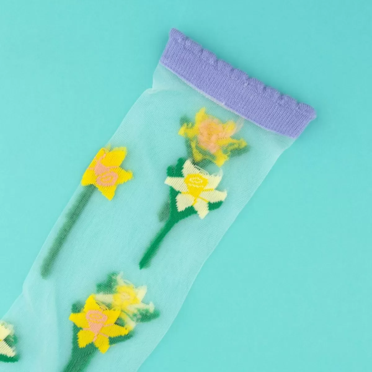 Best Sale Sally's Toy Daffodil Sheer Socks (Pre-order)