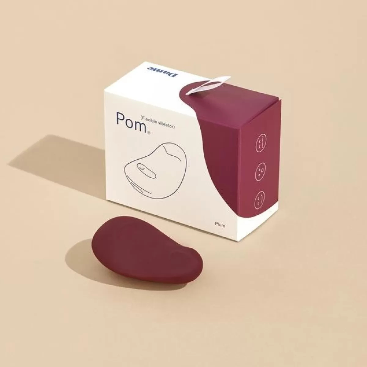 Best Sally's Toy Dame Pom Clitoral Vibrator - Plum