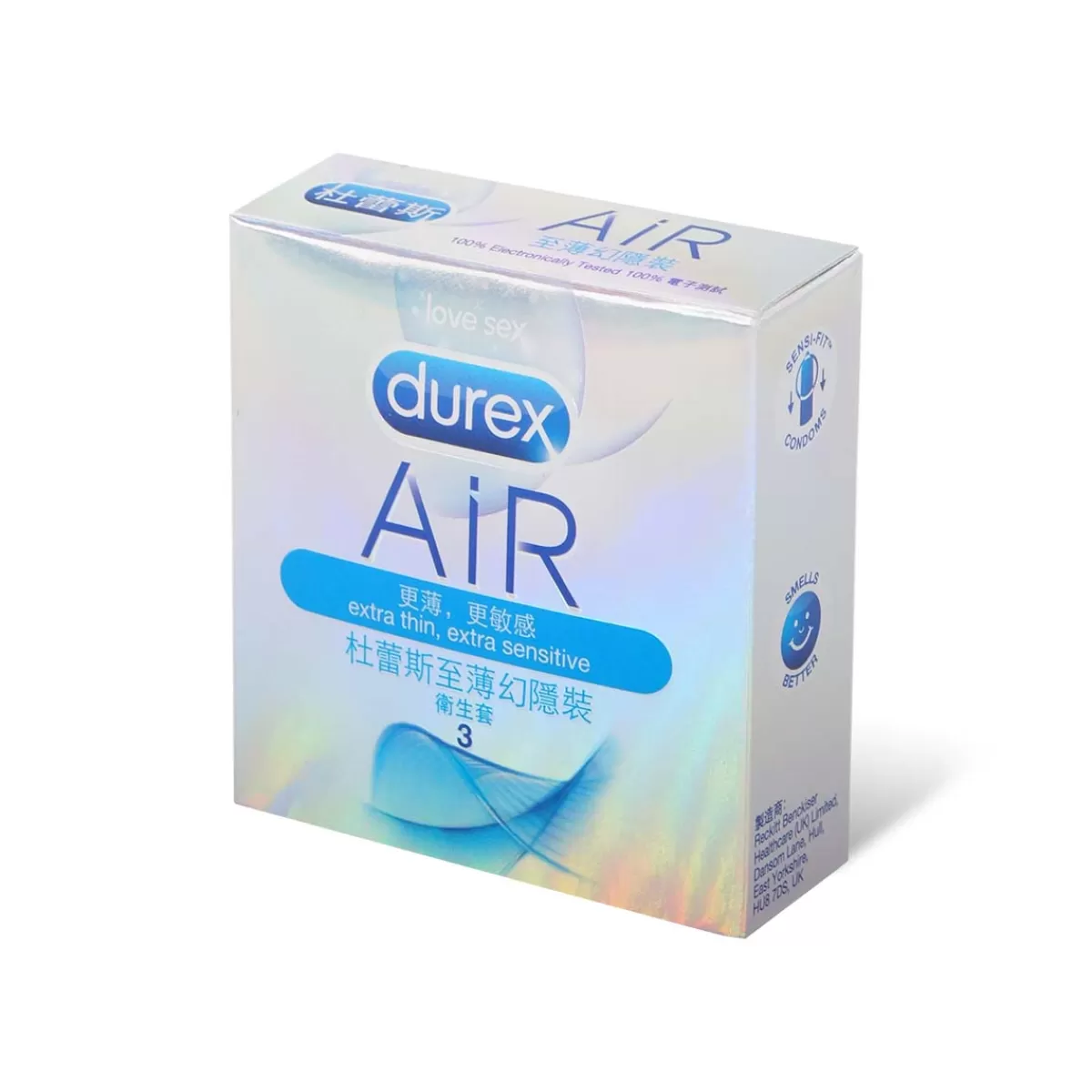 Hot Sally's Toy Durex Air Latex Condom - 3's pack