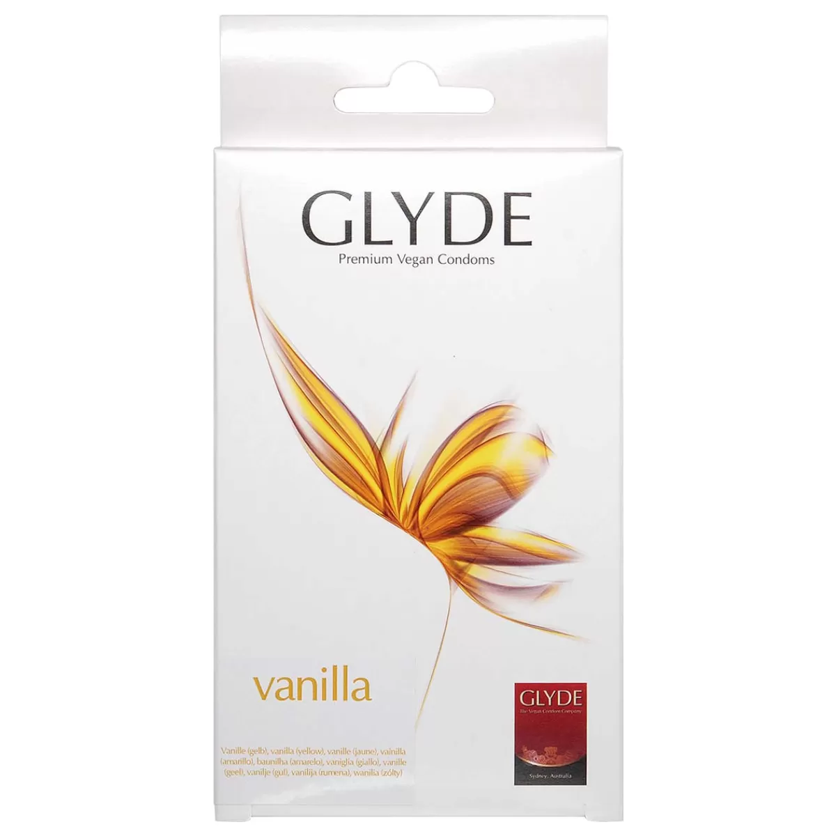 Hot Sally's Toy Glyde Vegan Condom Vanilla - 10pcs