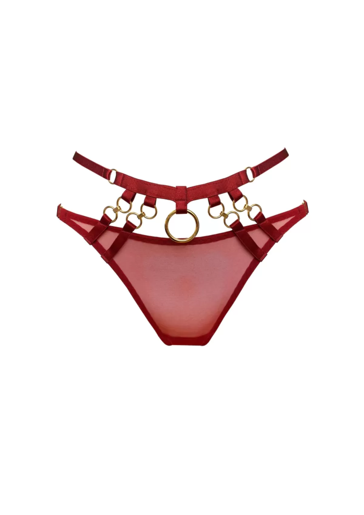 Cheap Sally's Toy Kleio Burnt Red Open Back Brief - L