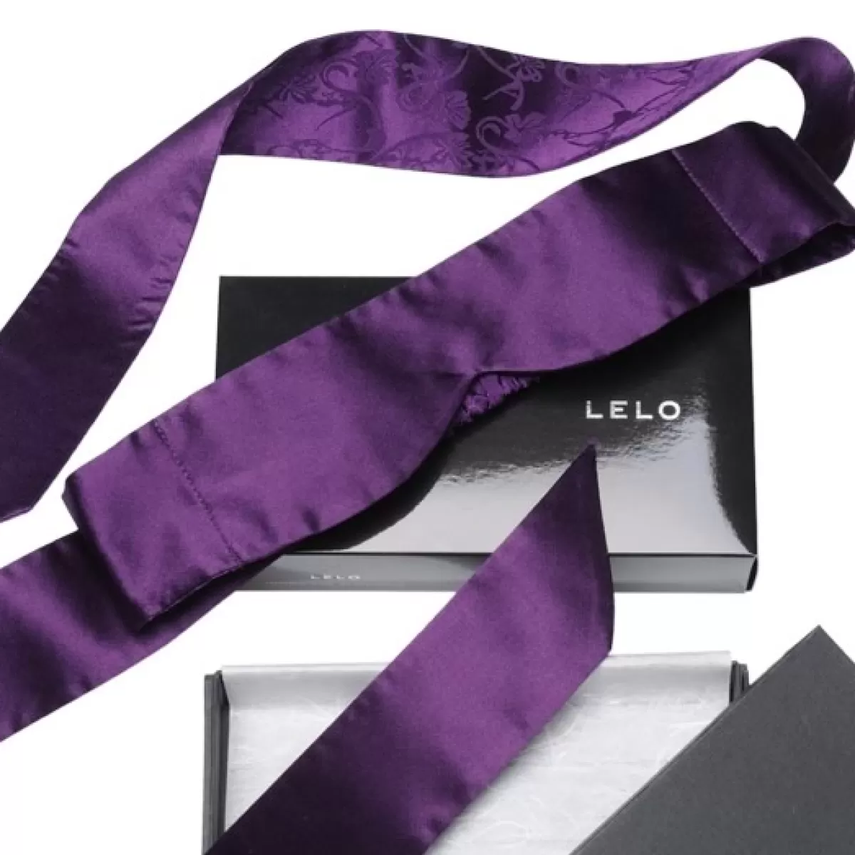 Discount Sally's Toy LELO Intima Silk Blindfold - Purple