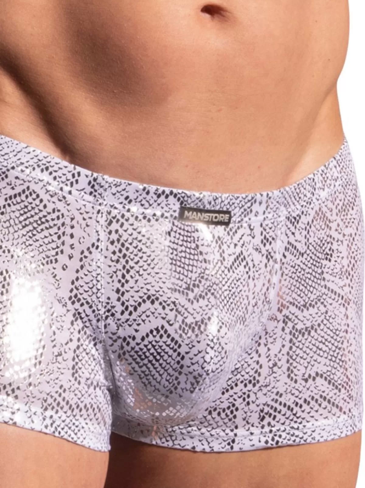 Fashion Sally's Toy Sliver Snake Print Micro Pants - M