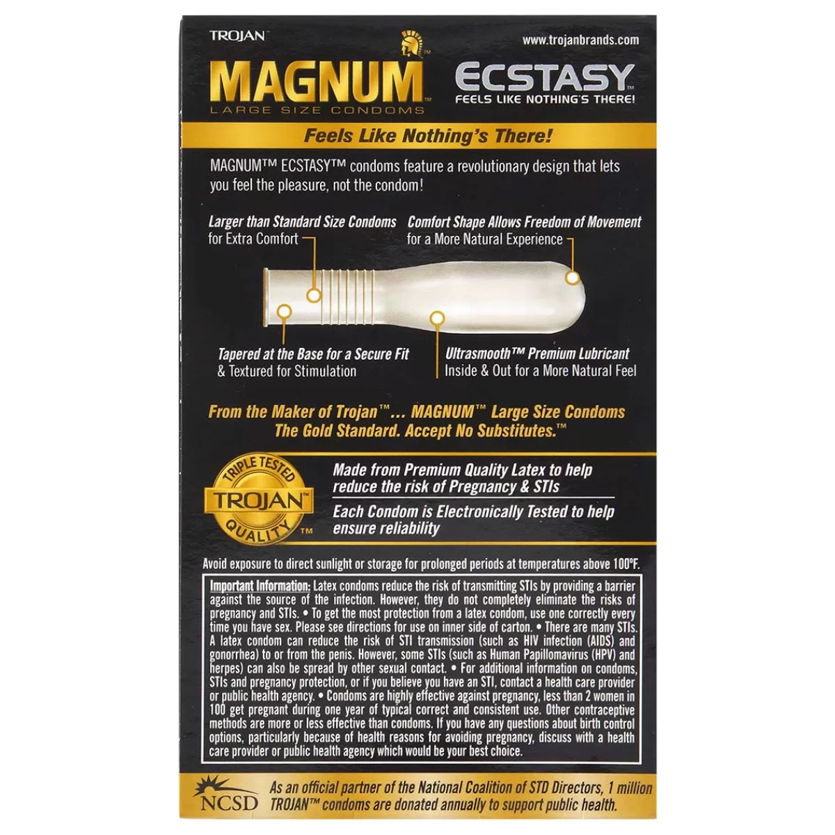 Online Sally's Toy Trojan Magnum Ecstasy condom 10's pack