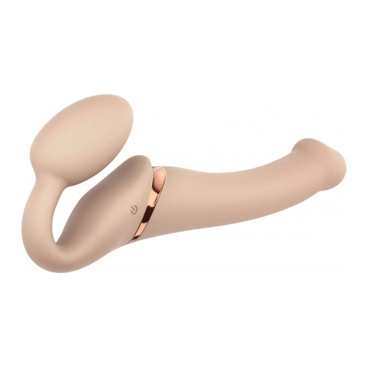 Store Sally's Toy Vibrating Bendable Strap-on (Size M) - Vanilla